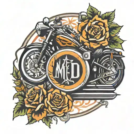 Harley Davidson logo maryland tattoo design idea