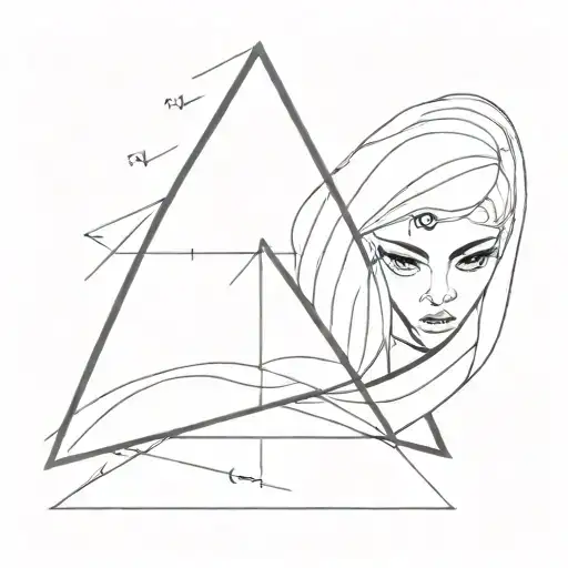 lady gaga inverted triangle tattoo design idea