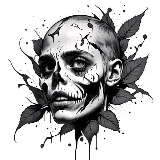 Ripped Skin tattoo design idea