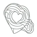 thumb print heart shape tattoo design idea