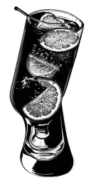 aperol spritz tattoo design idea