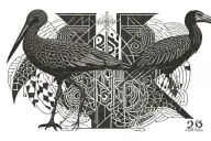 The sentence "ibis redibis non morieris in bello", with the number 23 in the background  tattoo design idea