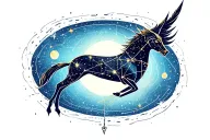 Sagittarius constellation tattoo design idea