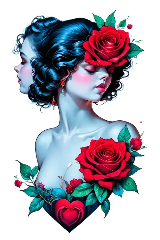 flash tattoo design idea for Valentine's Day tattoo design idea