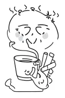 Ego,Poems  ,Coffee,Cigarettes,Piercings,Music,Lights,Emojis,Money,Blowjobs tattoo design idea