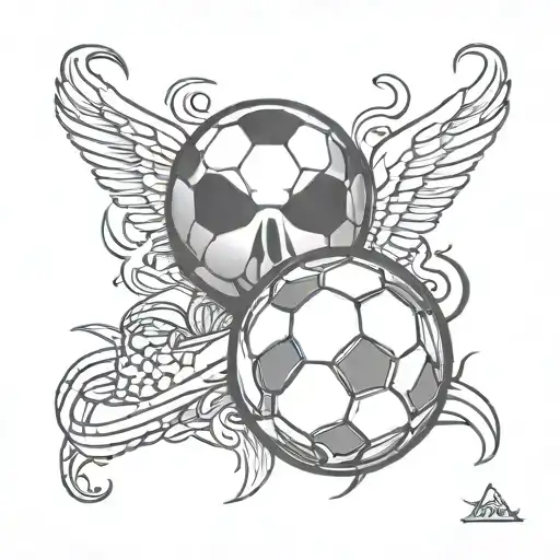 Soccer ball, US Marine, and Disney/stitch tattoo design idea