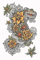 British Columbia border tattoo design idea