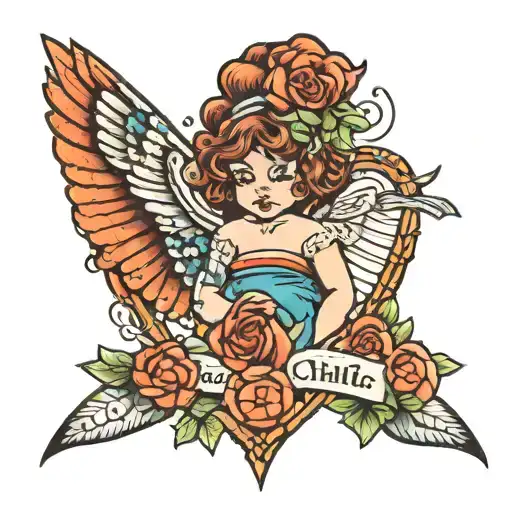 memorial piece for my child holding tattoo design idea