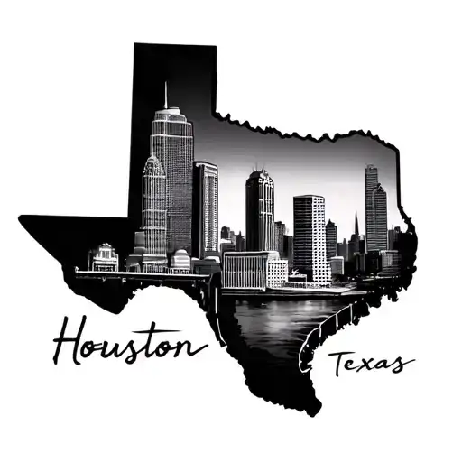Houston Texas tattoo design idea