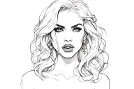 whore slut BBC only tattoo design idea