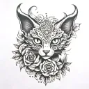It's better to be alone than with just anyone, the one who is afraid of loneliness is wrong, I'm not alone while my eyes are seeing double tattoo design idea
