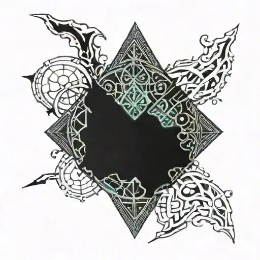 Skyrim tattoo design idea