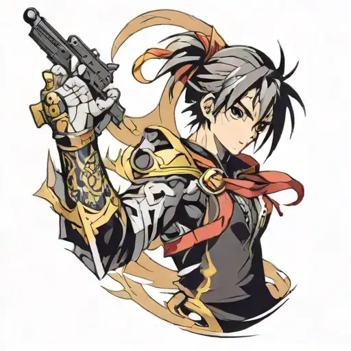 right arm sleeve tattoo featuring Kaidos right arm tattoo design idea