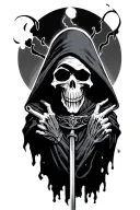 grim reaper tattoo design idea