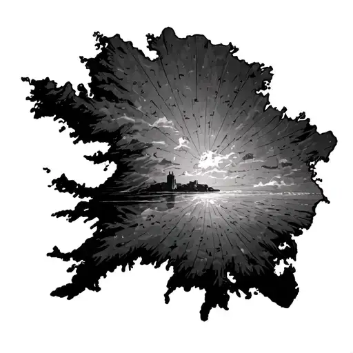 Lošinj Iceland Map tattoo design idea