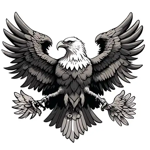 Albanian Eagle tattoo design idea