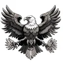 Albanian Eagle tattoo design idea