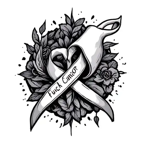 Fuck Cancer tattoo design idea