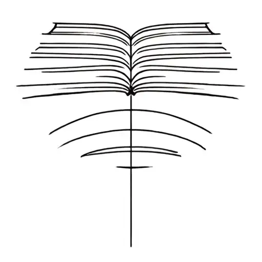 Book tattoo design idea