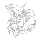 struggel and hustle  tattoo design idea