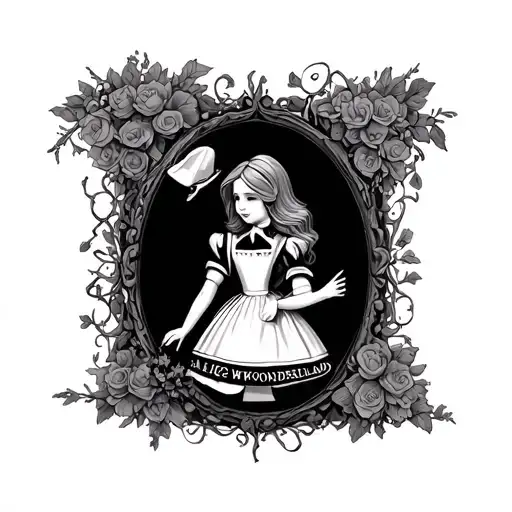 Alice in wonderland, Autism tattoo design idea