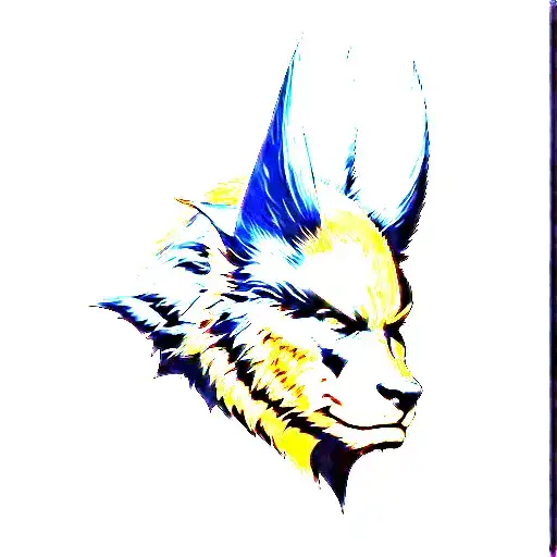 Wolverine animal head tattoo design idea