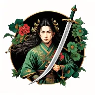 Irish sword surrounded tattoo design idea