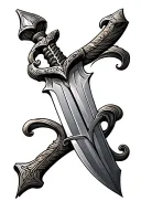 viking sword tattoo design idea
