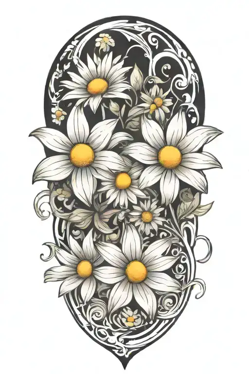 Daisys tattoo design idea