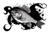 Fishing tattoo design idea