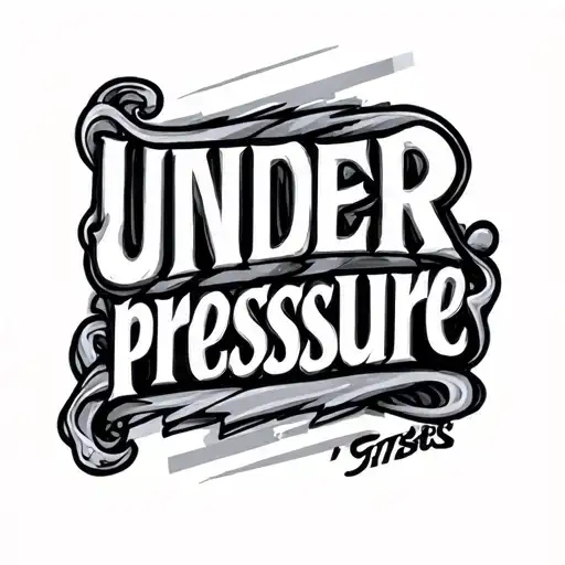 "under pressure " "under pressure" tattoo design idea