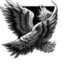 Fourth Wing tattoo design idea