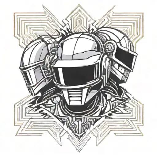 daft punk tattoo design idea