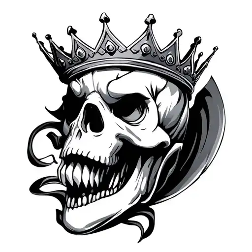 turbo and crown tattoo design idea