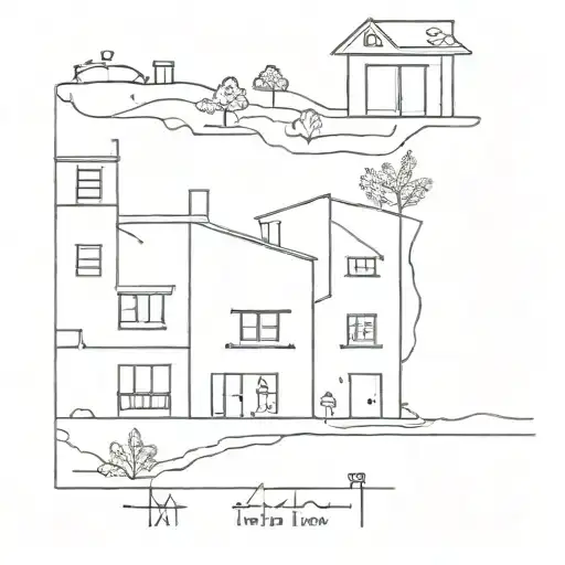 hometown tattoo design idea