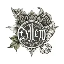 Write the name Eylem in Gothic letters on the outside of your arm like a professional tattoo artist would do. tattoo design idea