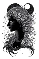 Gemini zodiac sign tattoo design idea