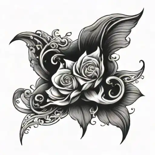 make me a tattoo design  about people around the word "Win" make it black and white tattoo design idea