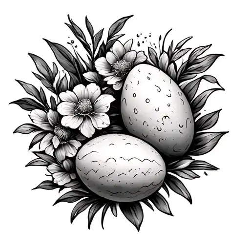 Easter massage themed tattoo tattoo design idea