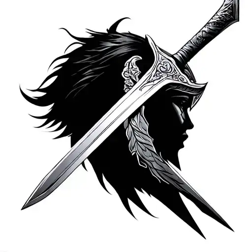 Valkyrie Sword tattoo design idea