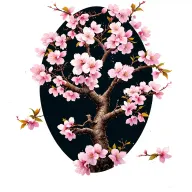 cherry blossom tree  tattoo design idea