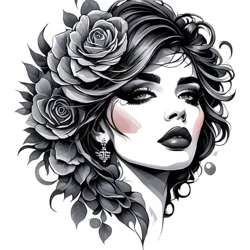 Shemale tattoo design idea