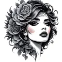 Shemale tattoo design idea