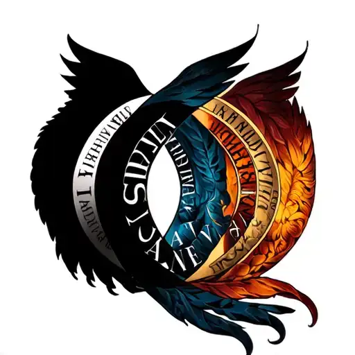 A symbolic tattoo design representing brotherhood and unity, with the names Gabriel, Jeremiah, Jayceon, and Javier woven into the imagery tattoo design idea