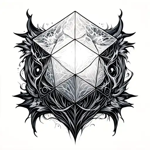 Metatron Cube tattoo design idea