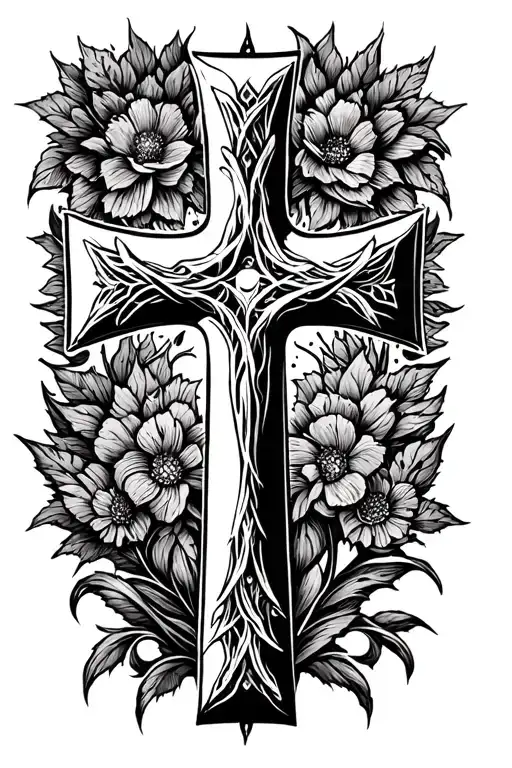 cross tattoo tattoo design idea