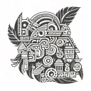 inca tattoo design idea