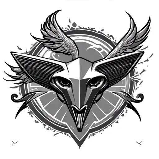 Pontiac firebird logo feminine tattoo design idea