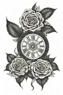 timeless symbolism tattoo design idea
