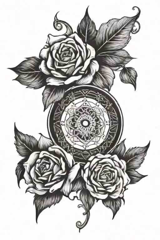 timeless symbolism tattoo design idea